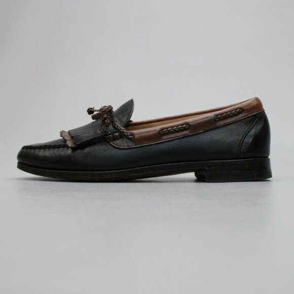 Allen Edmonds Men\'s 10 C Narrow Woodstock Black Brown Kiltie Loafers Shoes - USA main image 11